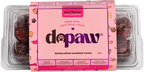 dopaw|Raw dog treats meatball treats: beef flavour